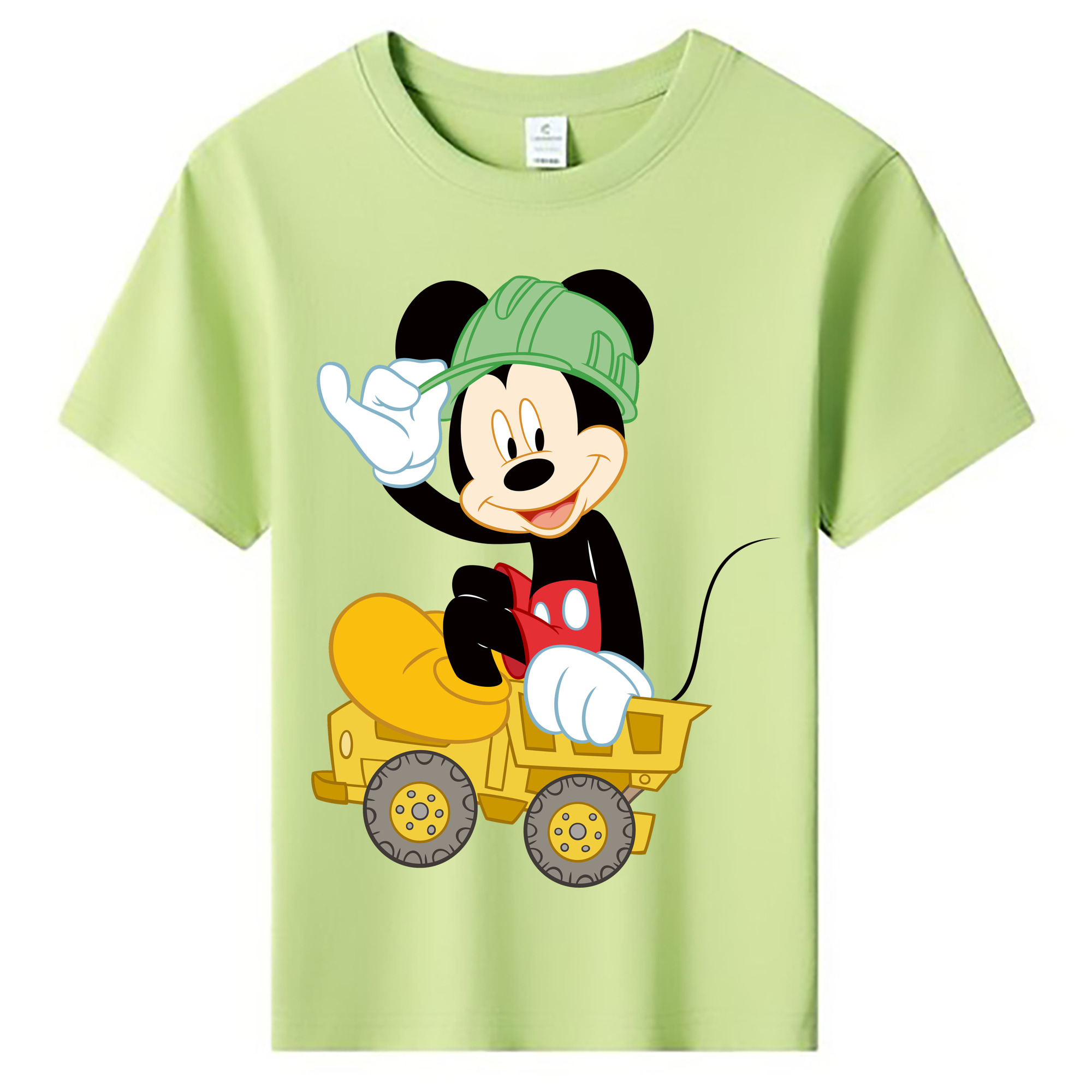 ミッキーマウス Mickey Mouse 綿100％キッズTシャツ（フロントプリント）